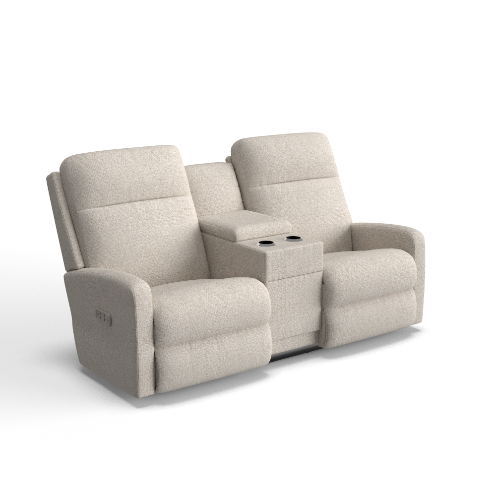 Finley Power Wall Reclining Loveseat w/ Console Headrest & Lumbar